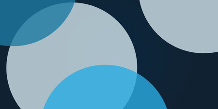 Minimalist abstract geometric design with bold black, grey, and blue colors. A modern, dynamic composition with curved shapes and strong contrasts, ideal for backgrounds, branding, and digital art.のイラスト素材