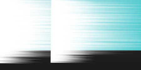 Black, White, Light Blue and Turquoise Bright Linear Striped Gradient Shapes, Motion Blurs: A Clean, Sleek and Dynamic Vertical Contrast, Abstract Creative Design with Horizontal Stripes, Linesのイラスト素材
