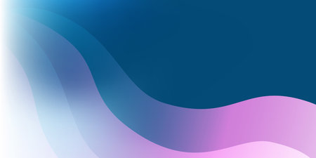 Abstract background with translucent wavy, curvy shapes, soft gradient colors in blue, purple and...