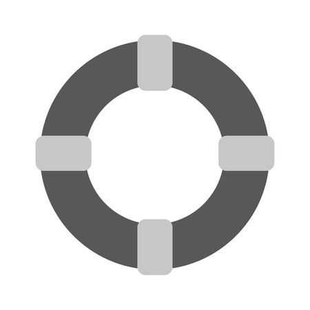 The lifebuoy icon. Lifebelt symbol. Flat Vector illustrationのイラスト素材