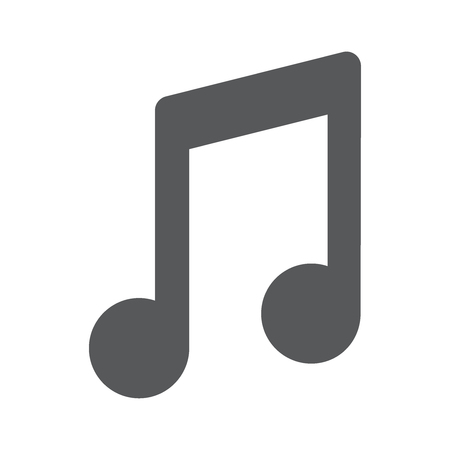 Music note icon. Musical symbol. Flat design style. Vector illustration EPS 10.のイラスト素材