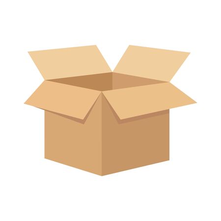 Open flat box. Flat icon vector illustration EPS 10,のイラスト素材