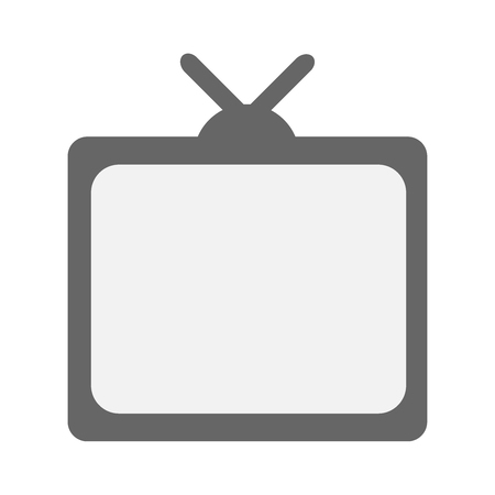 Tv icon on grey background. Television, Vector illustration EPS 10.のイラスト素材