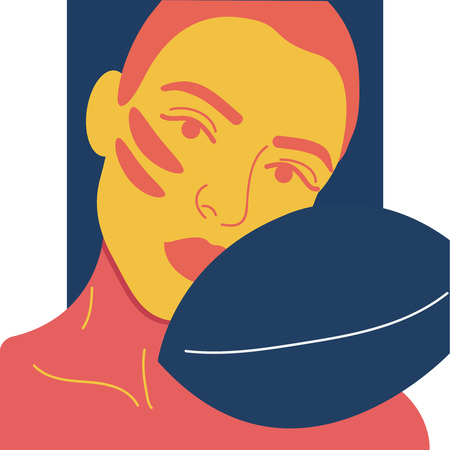 Eye Skin Beauty. Portrait Of Beautiful Young Female Model With Natural Facial Makeup And Under Eye Care Product On Face. Creative illustration, Beautiful fresh girl with cosmetic cream on the face, natural make-up and green leaves. Beauty face.のイラスト素材