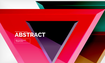 Triangular low poly background design, multicolored trianglesのイラスト素材