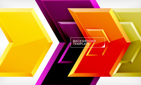 Abstract glossy techno arrows background, vector illustrationのイラスト素材