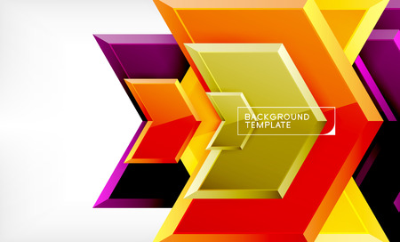 Abstract glossy techno arrows background, vector illustrationのイラスト素材