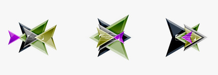 Arrows abstract composition for banner, background or logo