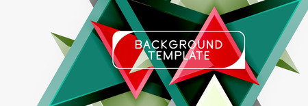 Arrows and triangles geometric design template for banner, background or logoの写真素材