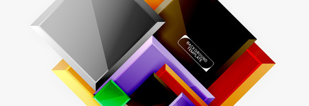 Abstract square composition for background, bannerのイラスト素材