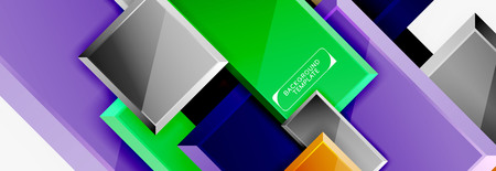 Abstract square composition for background, banner