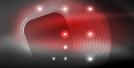 Glowing shiny neon colors with abstract lines, modern backgroundのイラスト素材