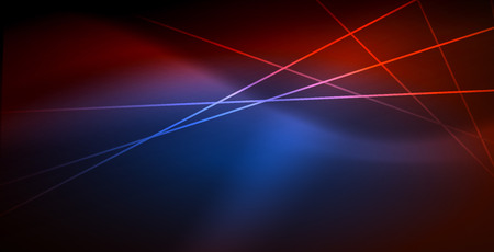 Neon glowing wave, magic energy and light motion background. Vector wallpaper templateのイラスト素材