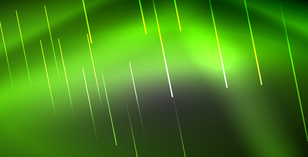 Neon glowing lines, magic energy space light concept, abstract background wallpaper design, vector illustrationのイラスト素材