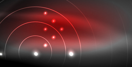 Glowing shiny neon colors with abstract lines, modern background. Vector magic illustrationのイラスト素材