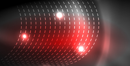 Glowing shiny neon colors with abstract lines, modern background. Vector magic illustrationのイラスト素材