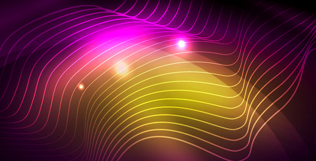 Shiny neon space backgroundのイラスト素材