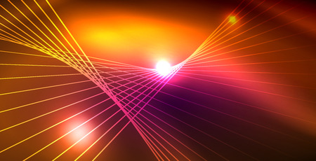 Shiny neon space backgroundのイラスト素材