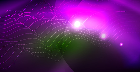 Shiny neon space backgroundのイラスト素材