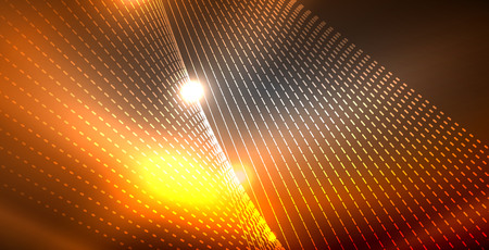 Glossy shiny glowing neon waves, magic space concept templateのイラスト素材