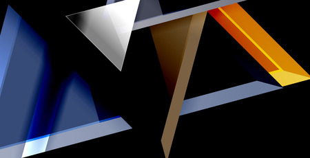 Glossy shiny triangles background