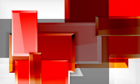 Bright colorful square shape blocks geometrical backgroundのイラスト素材
