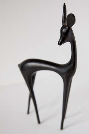 Small deer the children's old toyの写真素材