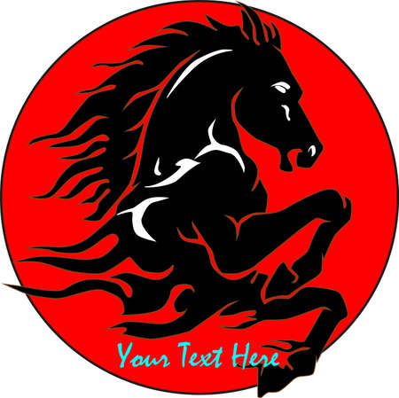 Horse Logo or Sign or Symbol Vectorのイラスト素材