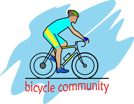 Bicycle Community for Logo or Symbolのイラスト素材