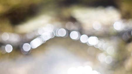 Blurry from the reflection of light from sea waterの写真素材