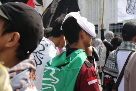 30 March 2019, Yogyakarta, Indonesia : solidarity actions for Palestine that took place along the...