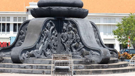 5 September 2020, Semarang, Indonesia: Tugu Muda, the Youth Monument, a Historic Landmark of Semarang, Indonesiaのeditorial素材