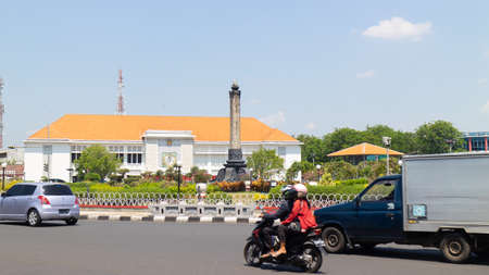 5 September 2020, Semarang, Indonesia: Tugu Muda, the Youth Monument, a Historic Landmark of Semarang, Indonesiaのeditorial素材