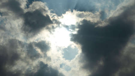 Ray of light from sky, for motivation backgroundの写真素材