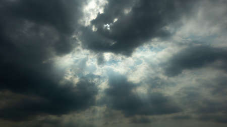 Ray of light from sky, for motivation backgroundの写真素材