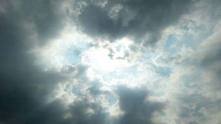 Ray of light from sky, for motivation backgroundの写真素材