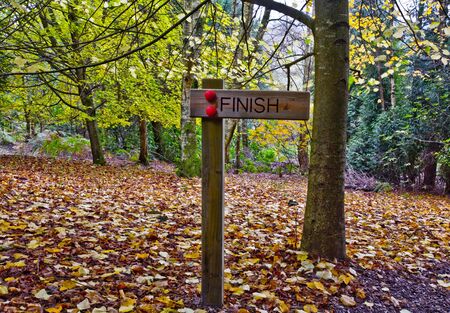 Finish Signの写真素材