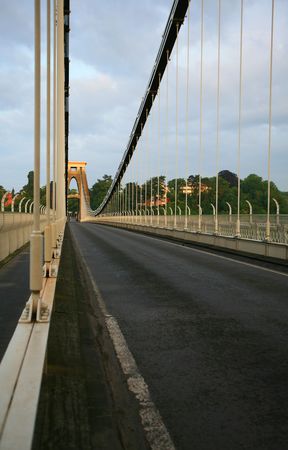 Clifton Suspension Bridge in Bristol by Isambard Kingdom Brunel.の写真素材