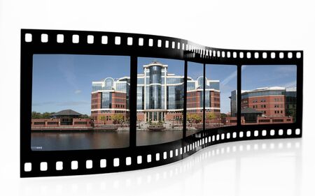 Salford quays Film Stripの写真素材