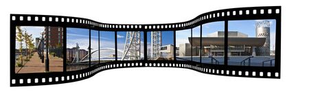 Salford Quays Film Stripの写真素材