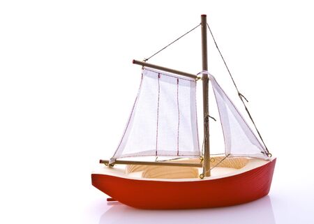 Toy Sail Boatの写真素材