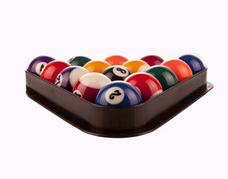  Pool Balls in rack