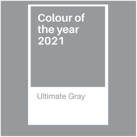 Ultimate Gray Trending Color of the Year 2021. Color pattern, vector  illustration