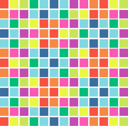 Colourful squares seamless repeating vector patternのイラスト素材