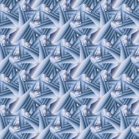 Abstract Blue Seamless Vector Pattern