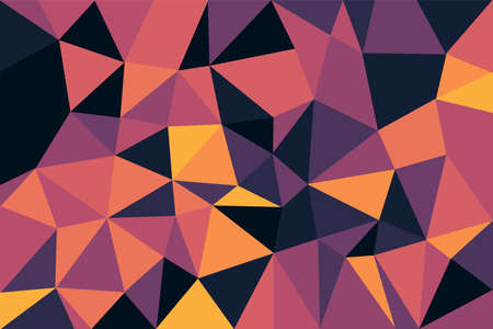 Triangular geometric low poly graphic background&#xD;Colorful abstract vector illustration:のイラスト素材