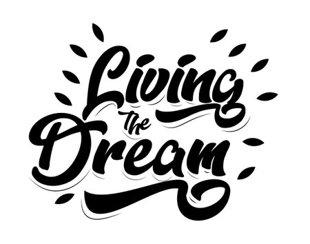 Living The Dream Vector Illustrationのイラスト素材