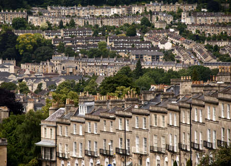 Houses in a city in the southeastern parts of Englandの写真素材