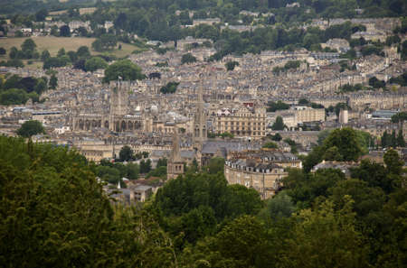 The city of Bath in the southeastern parts of Englandの写真素材
