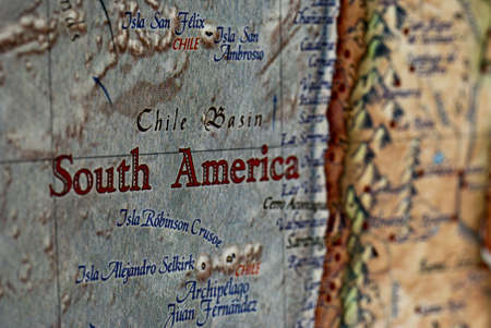 a close up of the words North America on a mapの写真素材